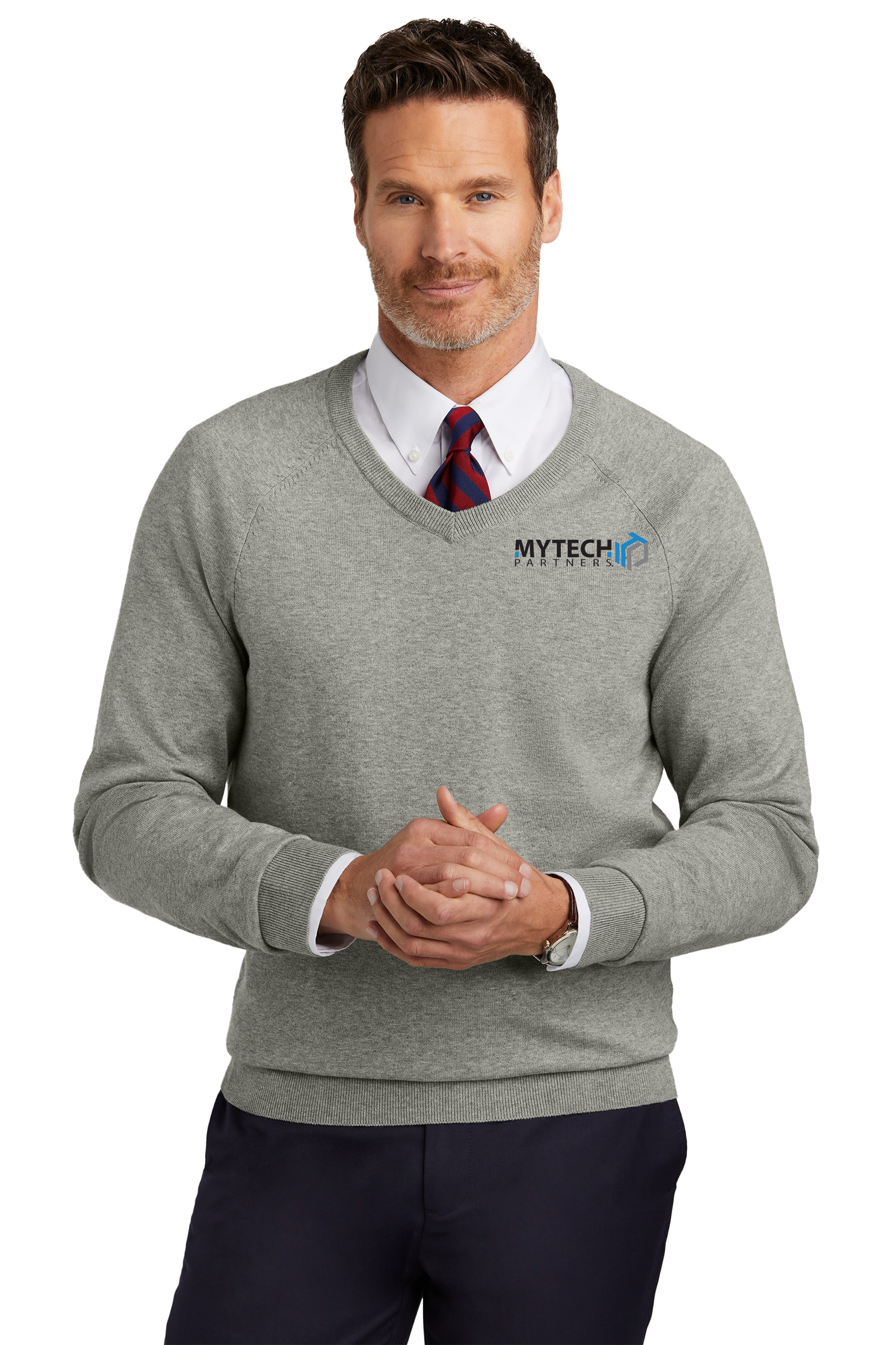 Brooks Brothers® Cotton Stretch V-Neck Sweater