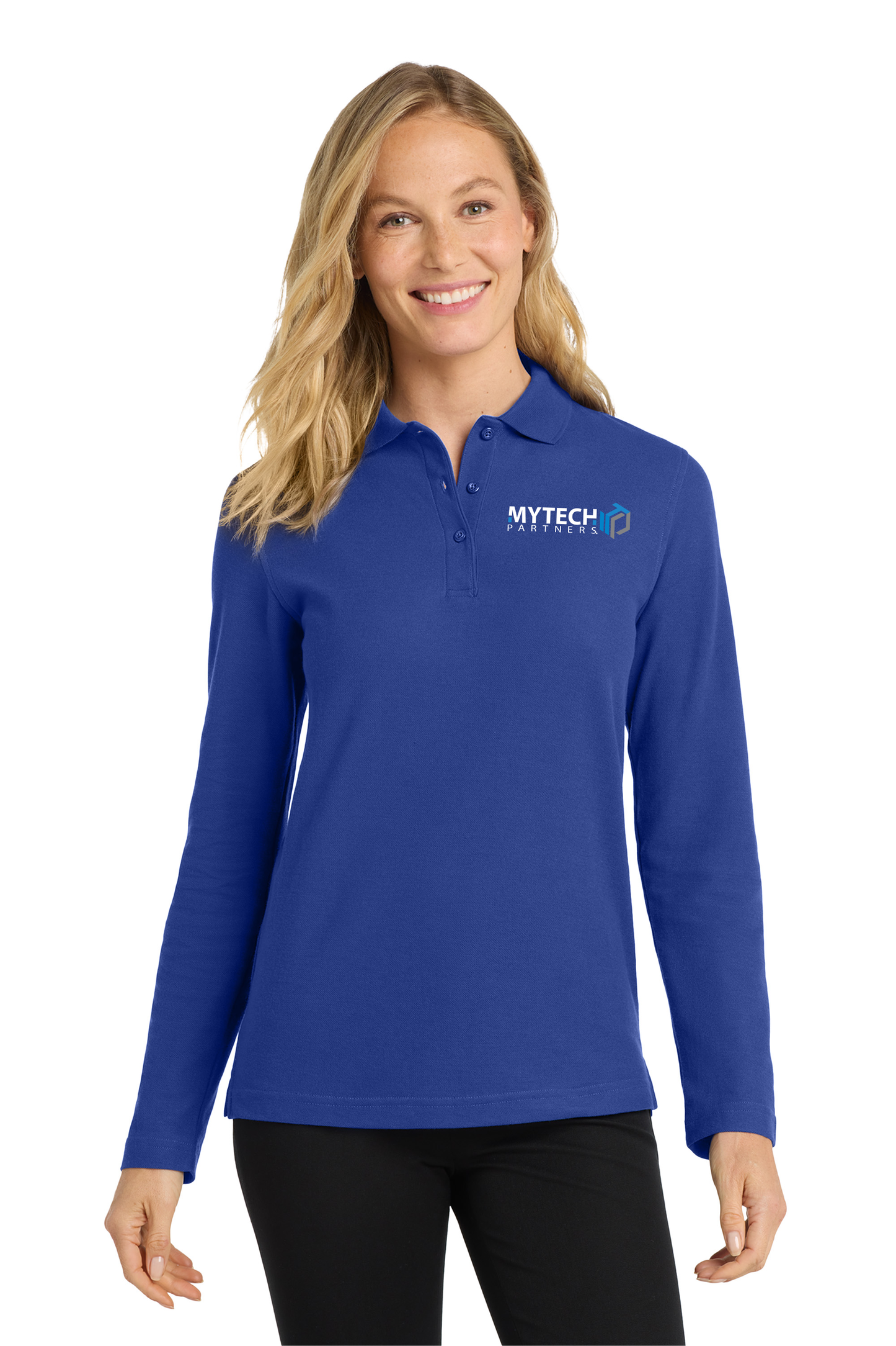 Port Authority® Women's Silk Touch™ Long Sleeve Polo