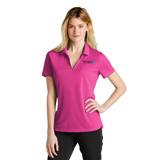 Nike Ladies Dri-FIT Micro Pique 2.0 Polo - On Wednesdays We Wear Pink