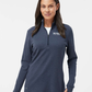 Adidas Women's 3-Stripes Quarter-Zip Sweater