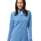 Adidas Women's 3-Stripes Quarter-Zip Sweater