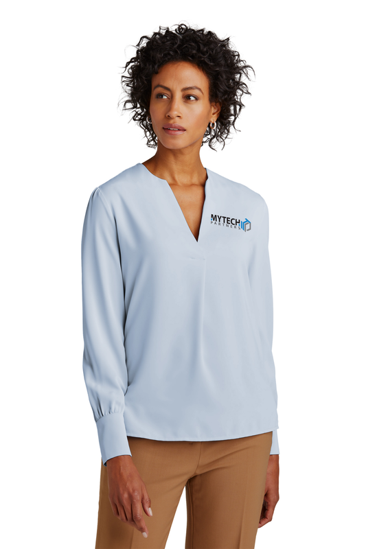 Brooks Brothers® Women’s Open-Neck Satin Blouse