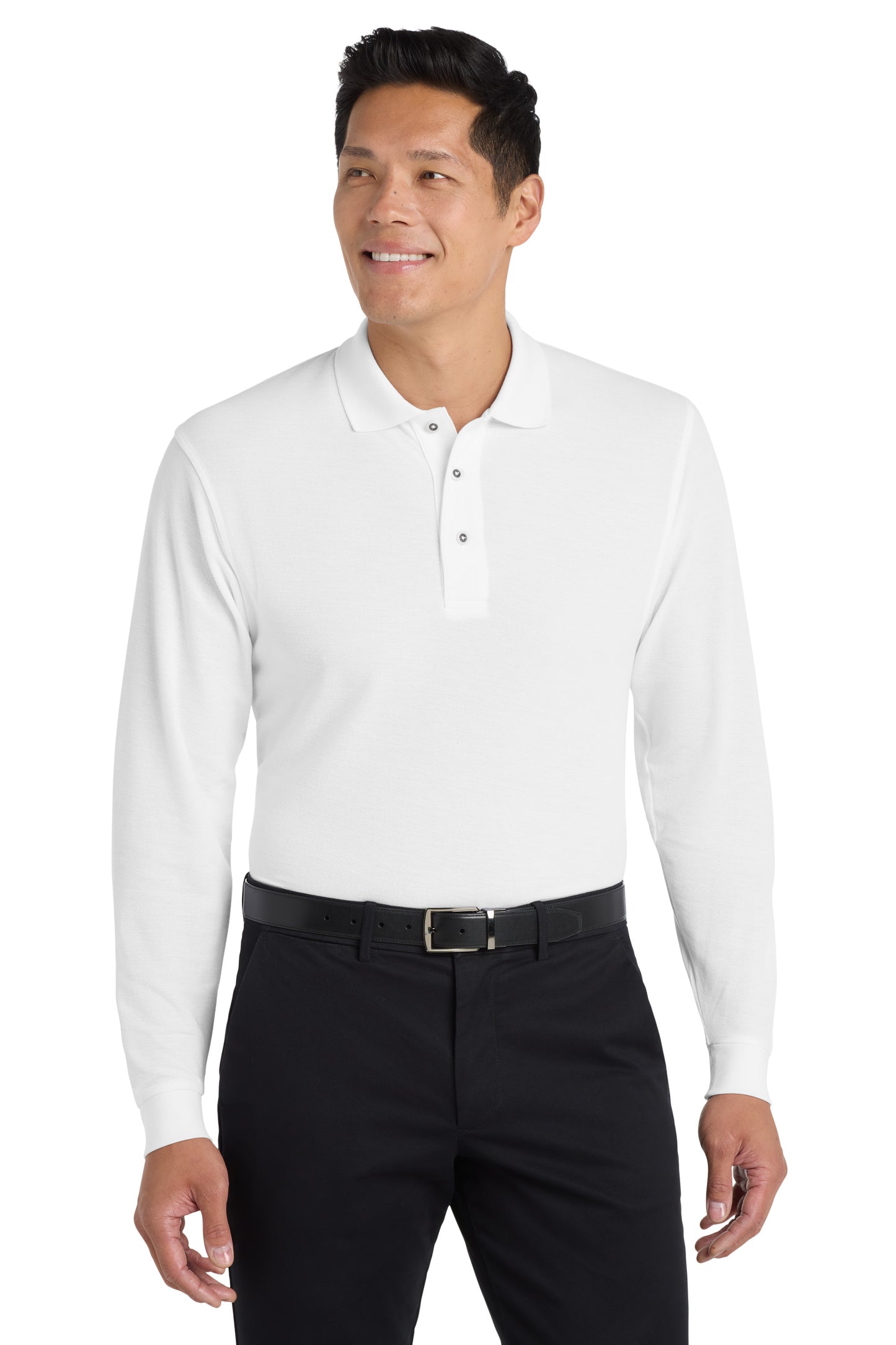 Port Authority® Silk Touch™ Long Sleeve Polo