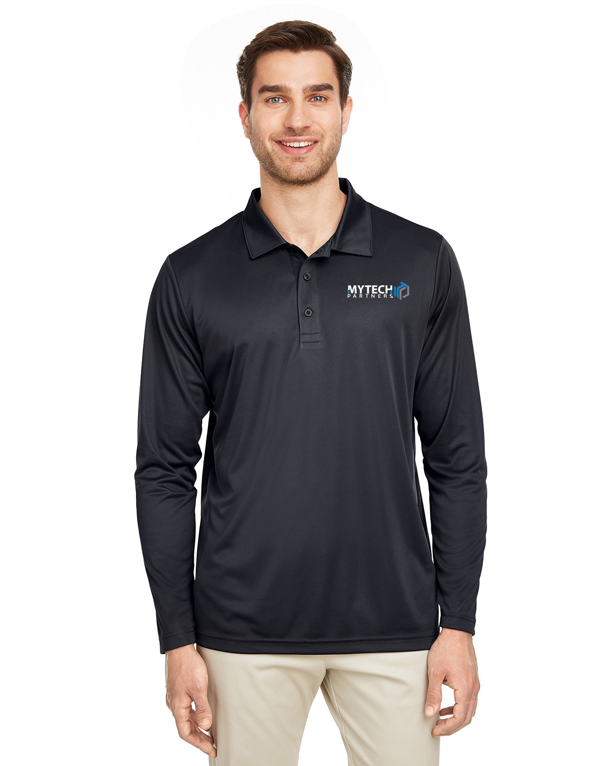 Team 365 Men's Zone Performance Long Sleeve Polo