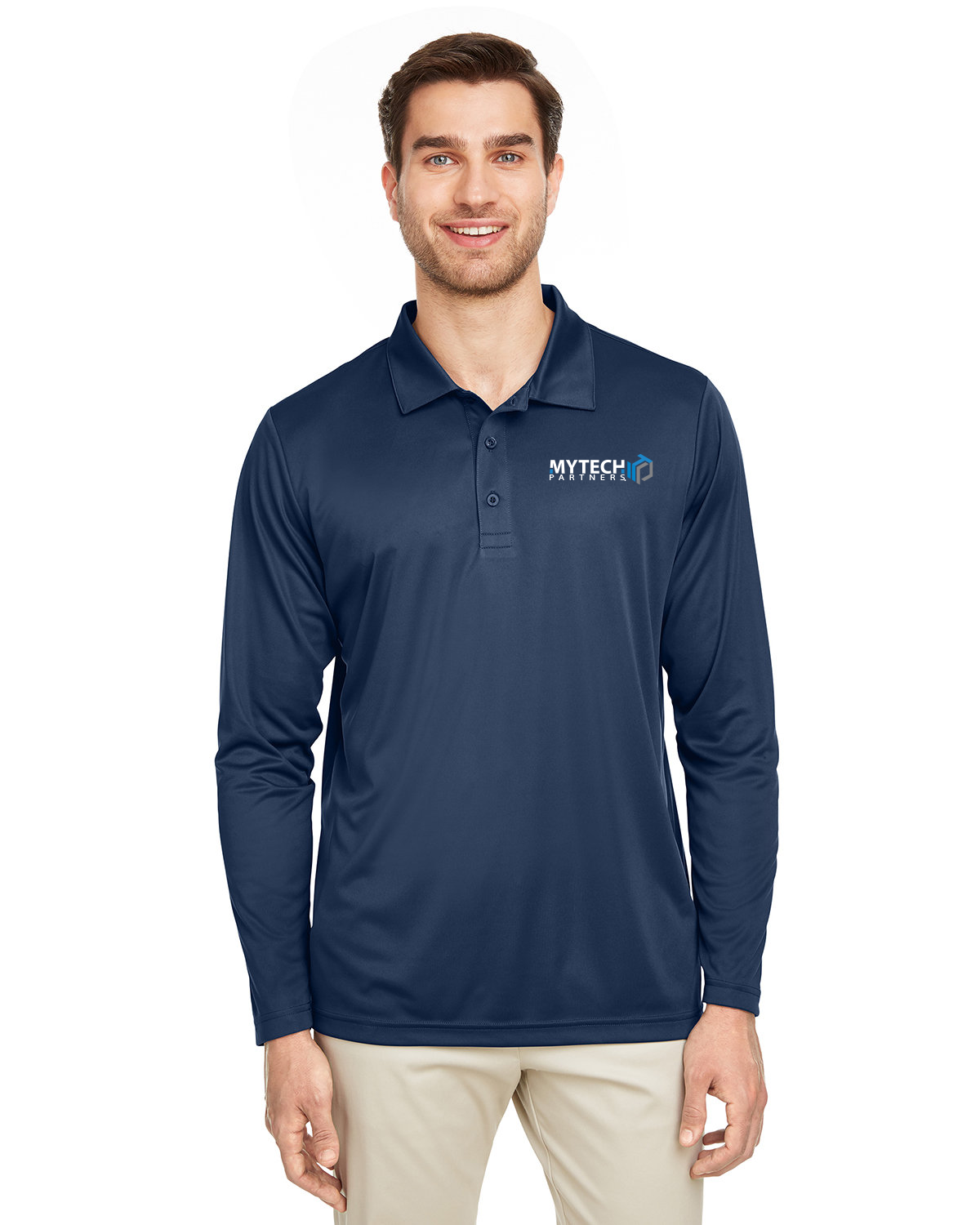 Team 365 Men's Zone Performance Long Sleeve Polo