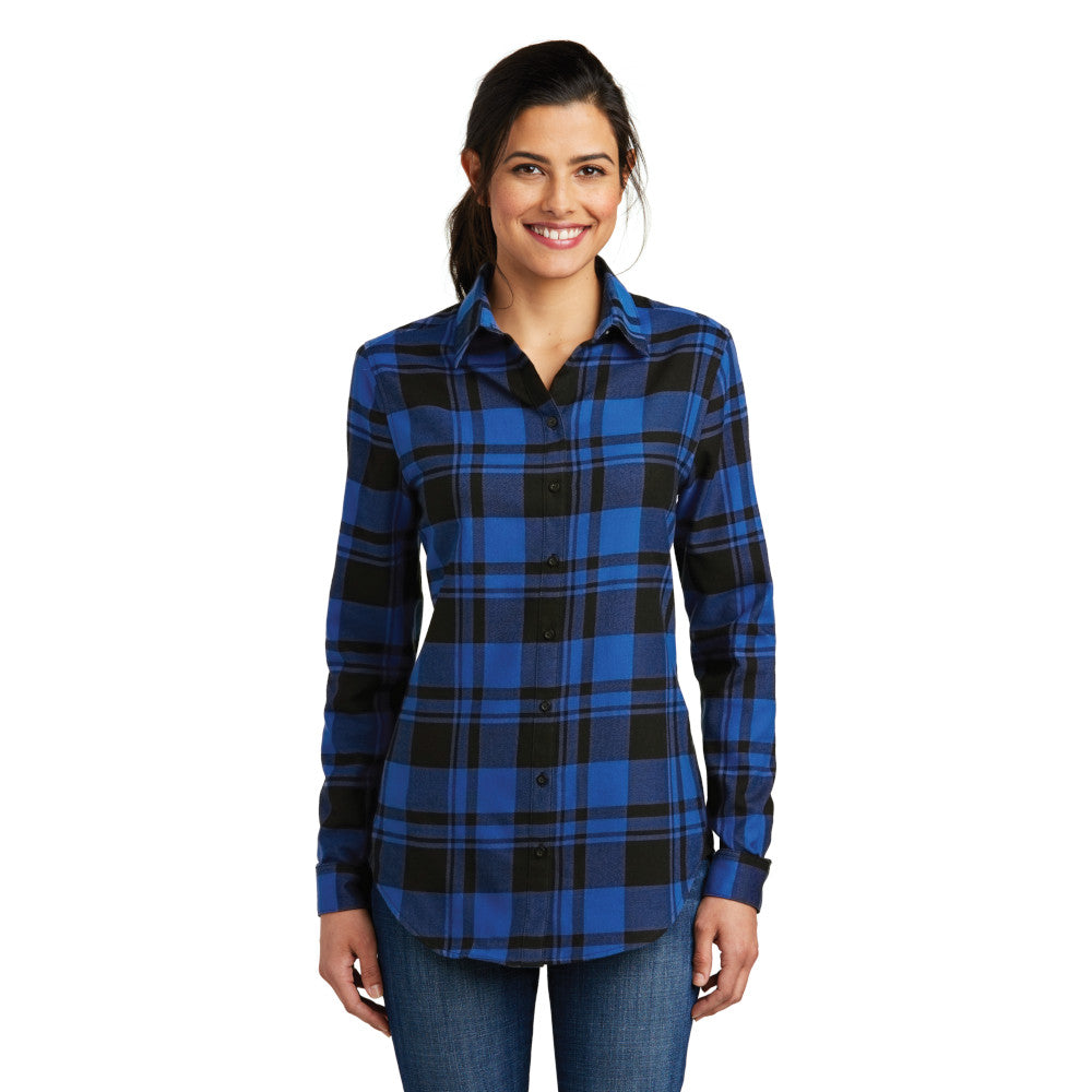 Port Authority Ladies Plaid Flannel Shirt - Flannel Friday