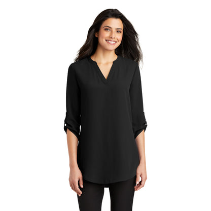 Port Authority Ladies 3/4 Sleeve Tunic Blouse